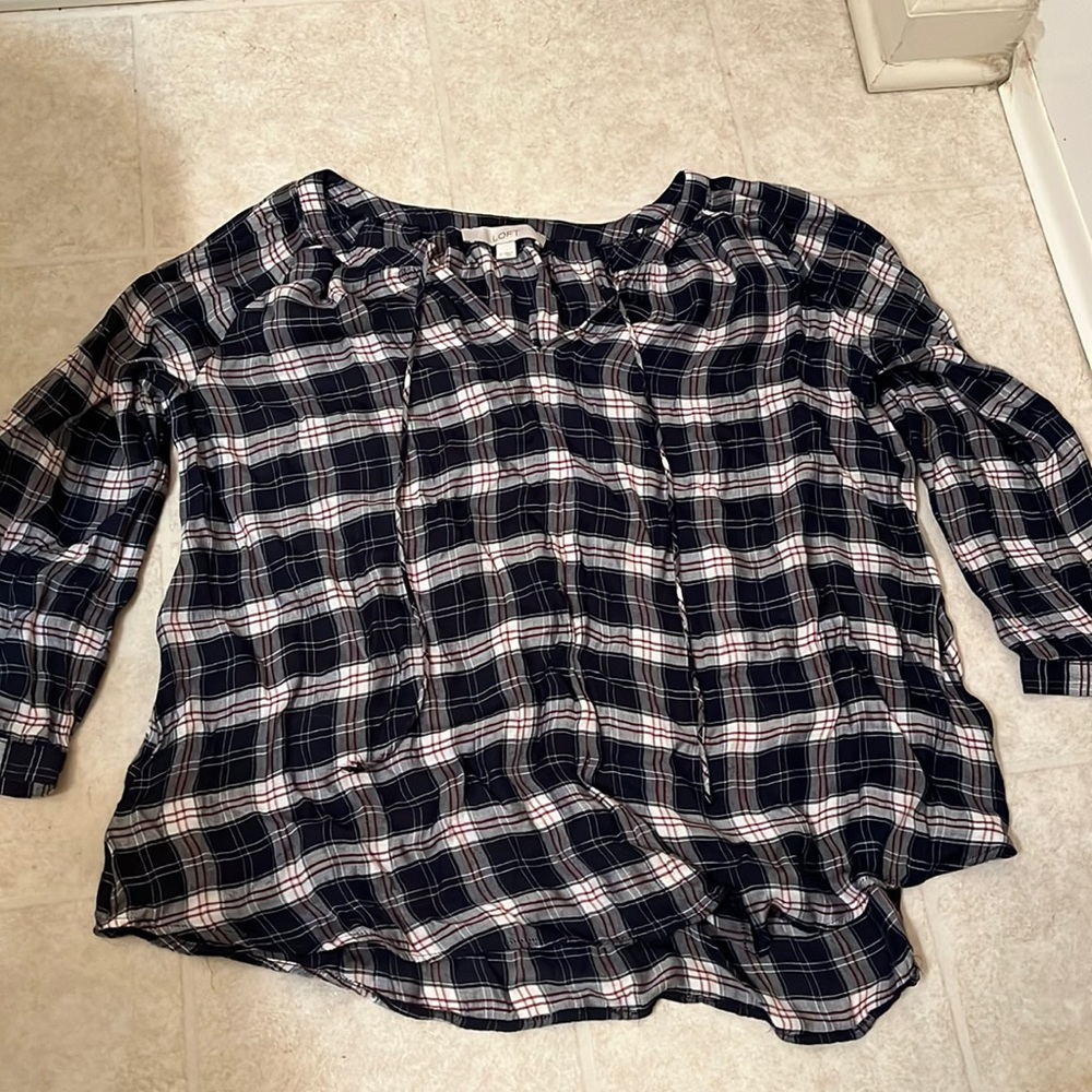 Plaid Blouse
